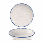 CHURCHILL SUPER VITRIFIED STONECAST HINTS INDIGO BLUE COUPE BOWL 15OZ