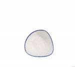 CHURCHILL SUPER VITRIFIED STONECAST HINTS INDIGO BLUE TRIANGULAR BOWL 9.2OZ