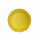 CHURCHILL SUPER VITRIFIED STONECAST MUSTARD SEED COUPE PLATE 8.5"