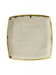CHURCHILL SUPER VITRIFIED STONECAST NUTMEG CREAM SQUARE PLATE 10.6"