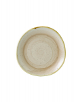 CHURCHILL SUPER VITRIFIED STONECAST NUTMEG CREAM ORGANIC PLATE 8.3"