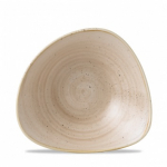 CHURCHILL SUPER VITRIFIED STONECAST NUTMEG CREAM TRIANGULAR BOWL 13OZ