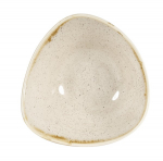 CHURCHILL SUPER VITRIFIED STONECAST NUTMEG CREAM TRIANGULAR BOWL 9OZ