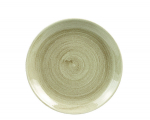 CHURCHILL SUPER VITRIFIED STONECAST PATINA ANTIQUE TAUPE COUPE PLATE 8.5"