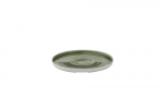 CHURCHIL STONECAST PATINA 10 1/4" WALLED PLATE B GREEN