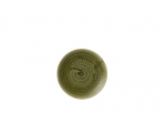 CHURCHILL SUPER VITRIFIED STONECAST PLUME OLIVE COUPE PLATE 6.5"