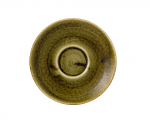 CHURCHILL SUPER VITRIFIED STONECAST PLUME OLIVE SAUCER 6.1"