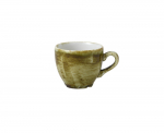 CHURCHILL SUPER VITRIFIED STONECAST PLUME OLIVE ESPRESSO CUP 3.5OZ