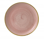 CHURCHILL SUPER VITRIFIED STONECAST PETAL PINK COUPE PLATE 11.3"