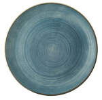 CHURCHIL STONECAST RAW 11 1/4" COUPE PLATE BLUE