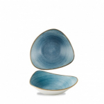 CHURCHIL STONECAST RAW 13OZ TRIANGLE BOWL BLUE