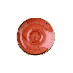 CHURCHILL SUPER VITRIFIED STONECAST SPICED ORANGE SAUCER 4.5"