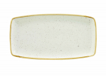 CHURCHILL SUPER VITRIFIED STONECAST BARLEY WHITE OBLONG PLATE 13.6X7.3"