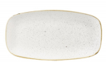 CHURCHILL SUPER VITRIFIED STONECAST BARLEY WHITE CHEF'S OBLONG PLATE 14X7.4"