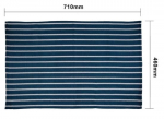 BUTCHERS STRIPE CHEF TEA TOWEL 18X28" 100% COTTON NAVY/WHITE
