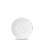 CHURCHILL SUPER VITRIFIED ULTIMO WHITE COUPE SAUCER 4.7"