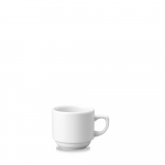 CHURCHILL SUPER VITRIFIED WHITE MAPLE TEA CUP 6.9OZ
