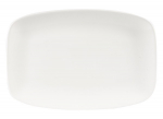 CHURCHILL SUPER VITRIFIED WHITE X SQUARED CHEF'S OBLONG PLATE 11.8X7.8"