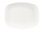 CHURCHILL SUPER VITRIFIED WHITE X SQUARED CHEF'S OBLONG PLATE 10.3X8"