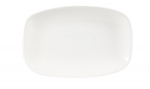 CHURCHILL SUPER VITRIFIED WHITE X SQUARED CHEF'S OBLONG PLATE 9.3X6.2"