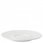 UTOPIA ANTON BLACK FINE CHINA COUPE SAUCER 6.7"