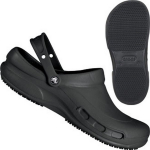 BISTRO CROCS BLACK SIZE 4/5 EURO37.5 SLIP RESISTANT