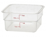 CAMBRO SQUARE POLYCARBONATE FOOD STORAGE CONTAINER 1.9 LTR