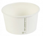 12OZ BIODEGRADABLE SOUP CUP WHITE 11.5CM X 6.1CM