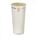 PINT TO LINE WHITE PAPER TUMBLER WITH WINDOW AQUEOUS LINED
