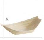 BAMBOO DISPOSABLE WOOD BOAT MEDIUM 11.5X6.5X3CM 45ML X50