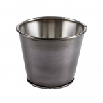 ANTIQUE SILVER RANGE SIDES BUCKET ANTIQUE SILVER 11CM
