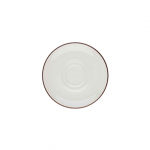 MODEST BROWN DOUBLE WELL SAUCER 16CM / 6.25"