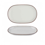 MODEST BROWN OVAL PLATTER 28 X  18CM / 11" X 7"