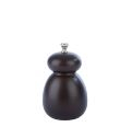 5" BROWN RUBBER WOOD SALT MILL