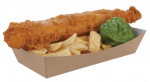 LARGE KRAFT FOOD TRAY COMPOSTABLE 223X118X45MM