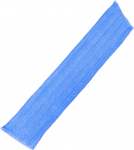 BLUE FLAT MOP PAD MICROFIBRE 50CM X5 VELCRO CH-MOP50-B