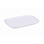GENWARE WHITE PORCELAIN ELLIPSE RECTANGULAR PLATE 11X7.8"