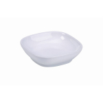 GENWARE WHITE PORCELAIN ELLIPSE SQUARE DISH 1OZ
