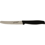 4" SERRATED TOMATO KNIFE BLACK ROUNDED END