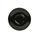 GENWARE PORCELAIN BLACK SAUCER 6.3"