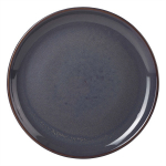 GENWARE TERRA STONEWARE RUSTIC BLUE COUPE PLATE 7.5"
