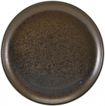 GENWARE TERRA PORCELAIN BLACK COUPE PLATE 12"