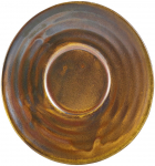 GENWARE TERRA PORCELAIN RUSTIC COPPER SAUCER 4.5"