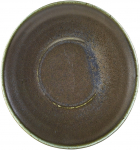 GENWARE TERRA PORCELAIN BLACK SAUCER 5.7"