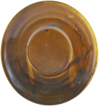 GENWARE TERRA PORCELAIN RUSTIC COPPER SAUCER 5.7"