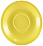 GENWARE PORCELAIN YELLOW SAUCER 5.3"