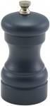 BLUE WOODEN SALT/PEPPER GRINDER 10CM