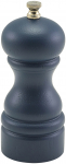BLUE WOODEN SALT/PEPPER GRINDER 13CM