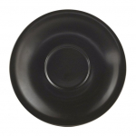 GENWARE PORCELAIN MATT BLACK SAUCER 6.3"