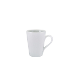 GENWARE WHITE PORCELAIN CONICAL LATTE MUG 30CL/10.5OZ